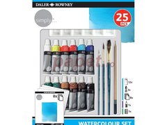 Set Acuarela Simply Daler Rowney 25 piese